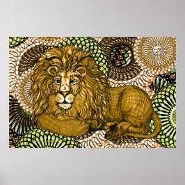 Leading Lion Poster