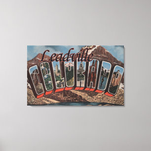 Leadville Colorado - stora brevplatser Canvastryck