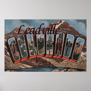 Leadville Colorado - stora brevplatser Poster