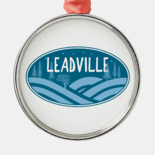 Leadville Colorado utomhus Julgransprydnad Metall