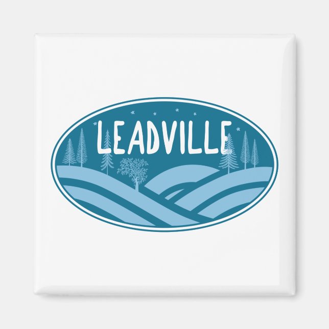 Leadville Colorado utomhus Magnet (Framsidan)