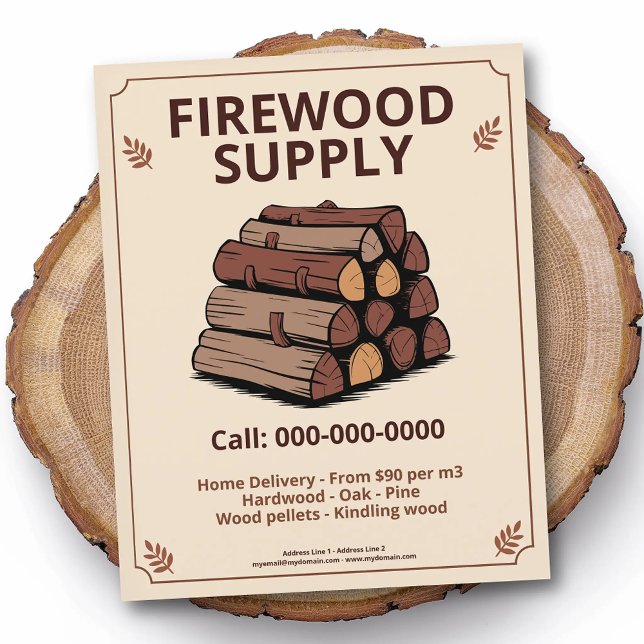 Leaf & Bränsleförsörjning Flygblad (Leaf & Firewood Supply Flyer)