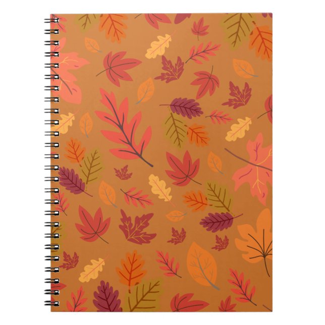Leaf Collage Notebook – Nature Inspired Journal Anteckningsbok (Framsidan)