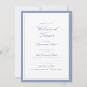 Leaf Crest Monogram Veckad Rehearsal Dinner Inbjudningar