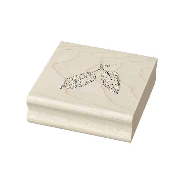Leaf Duo, Ursprungligt ritat arbete Stämpel (Stämpel)