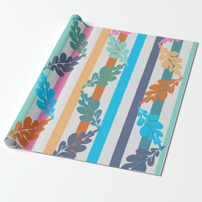 Leaf & Lines Presentpapper (Utrullad)