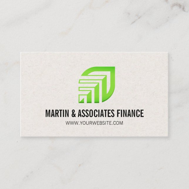 Leaf Logo | Finans  Visitkort (Framsida)