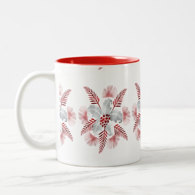 LEAF PATTERN.PNG Tvåtons KAFFEKOPP (Vänster)