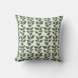 Leaf Silhouettes Pattern – Elegant Botanical  Kudde