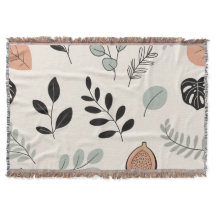 Leaf Whisper – Minimalistisk Botanisk Linje Konstf