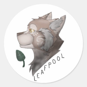 Leafpool Warrior Cats Sticker Runt Klistermärke