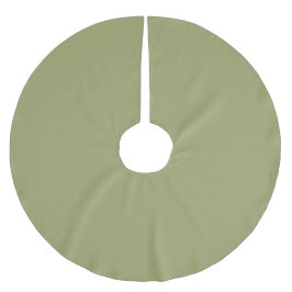 Leafy Brushwood Grönt Brushed Polyester Träd Skirt Julgransmatta Borstad Polyester