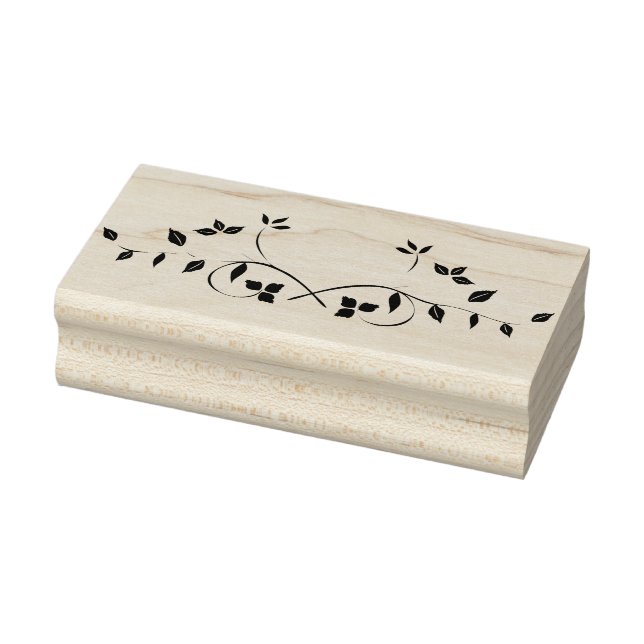 Leafy Divider Rubber Art Frimärke Stämpel (Stämpel)