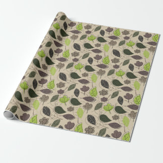 Leafy Elegance: Wrapping Papper by ZazzleWrapMagic Presentpapper