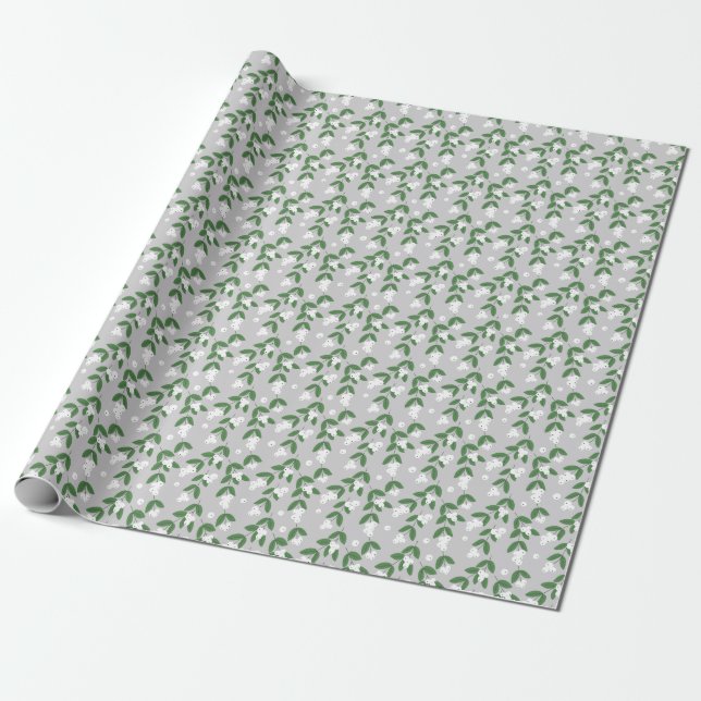 Leafy Elegance: Wrapping Papper by ZazzleWrapMagic Presentpapper (Utrullad)