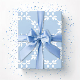 Leafy Lattice in Slate Presentpapper