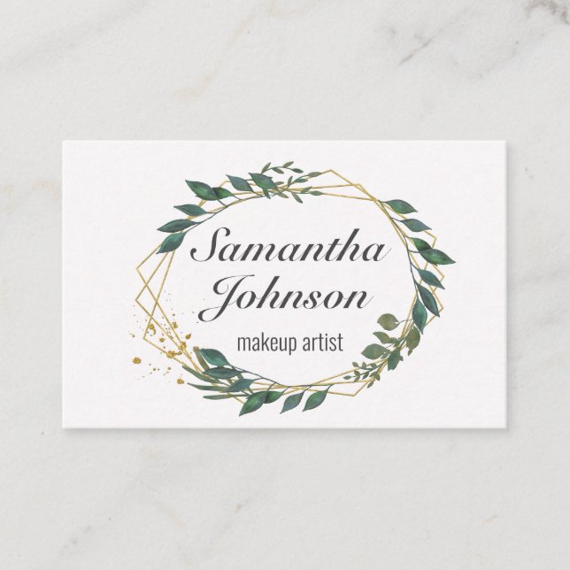 Leafy love visitkort (Framsida)