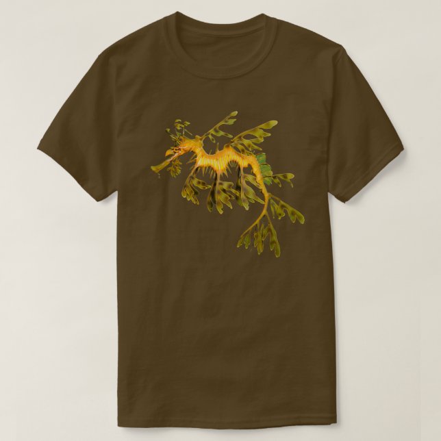 Leafy Seadragon Ocean Sea Dragon Seahorse beautifu T Shirt (Design framsida)