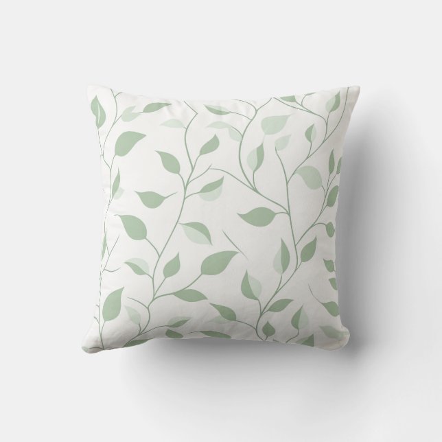 Leafy Serenity Kudde (Baksida)