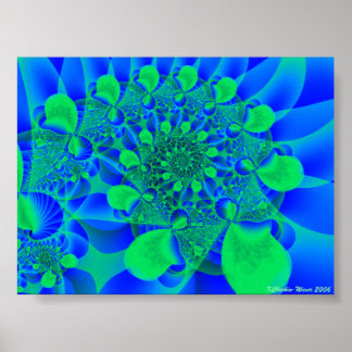 Leafy Spiral Poster