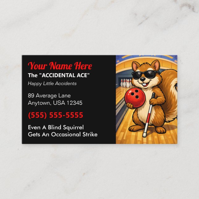 League Bowler “The Accidental Ace” Blind Squirrel (Framsida)