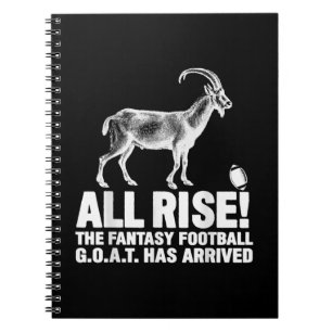 League Champion Fantasy Football Goat Gift Anteckningsbok