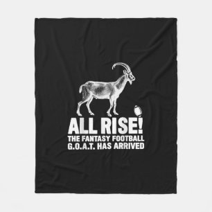 League Champion Fantasy Football Goat Gift Fleecefilt