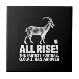 League Champion Fantasy Football Goat Gift Kakelplatta