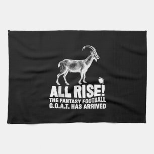 League Champion Fantasy Football Goat Gift Kökshandduk