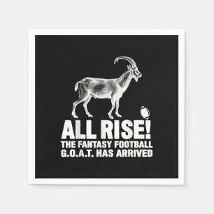 League Champion Fantasy Football Goat Gift Pappersservett