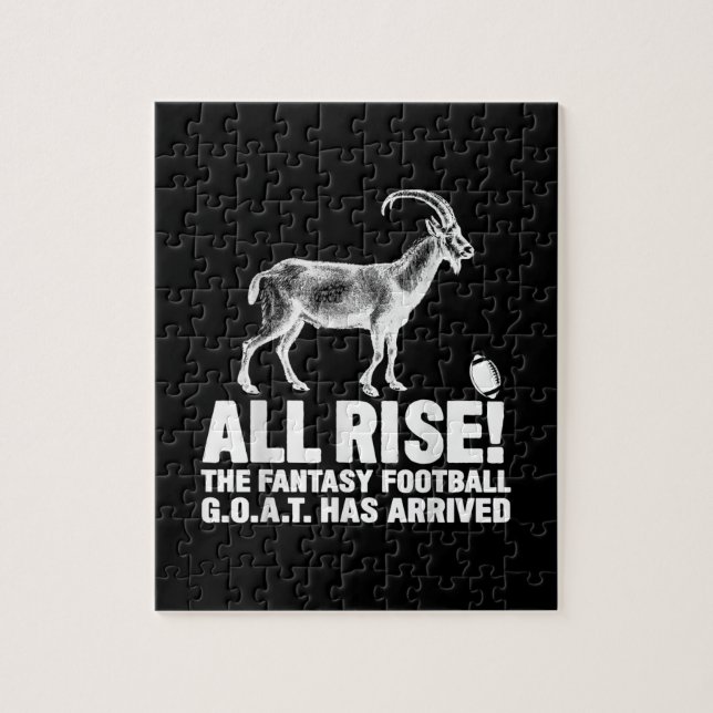 League Champion Fantasy Football Goat Gift Pussel (Vertikal)