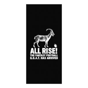 League Champion Fantasy Football Goat Gift Reklamkort