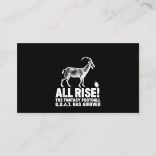League Champion Fantasy Football Goat Gift Visitkort