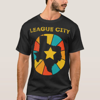 League City Texas Vintage Distress Souvenir 1 T Shirt