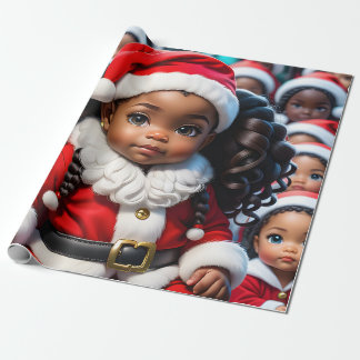 League of Lady Santas Wrapping Paper Presentpapper