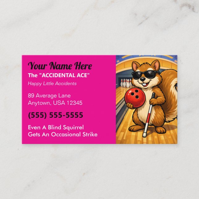 Leaguebowlaren ”The Accidental Ace” Blind Squirrel (Framsida)