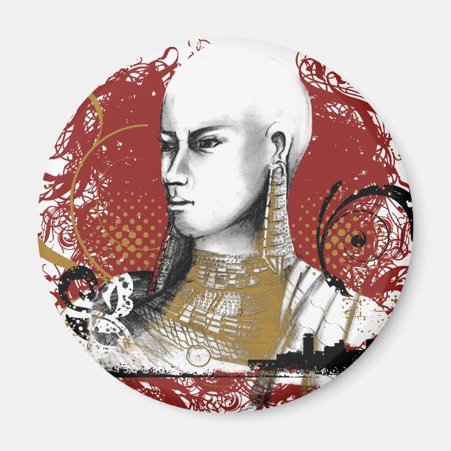 Leah Maasai Woman Magnet (Framsidan)