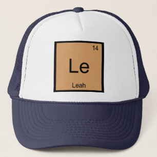 Leah Namn kemi Inslag Periodic Bord Keps