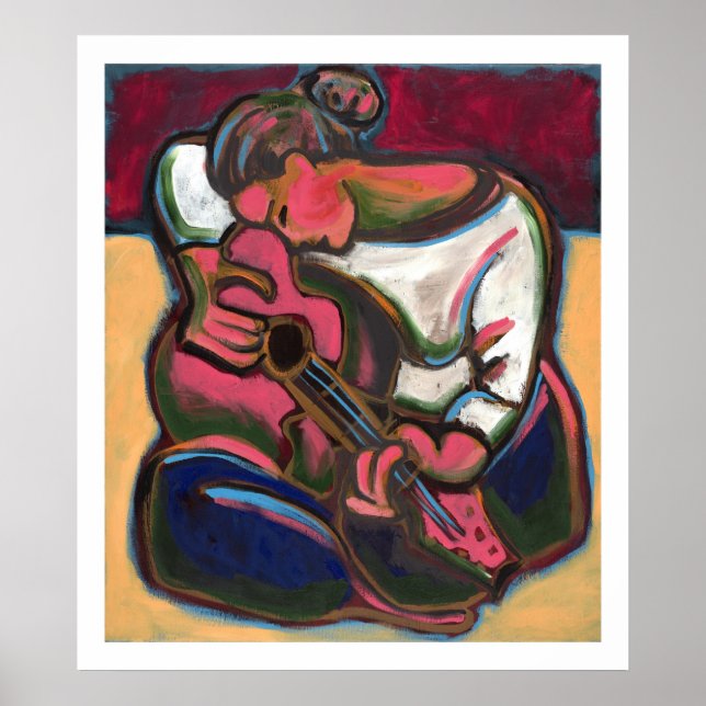 Leah Plays Guitar Poster (Framsidan)