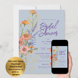 LeahG Boho Blommigt Vår sommar Flower Show Inbjudningar