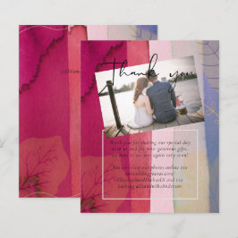 LeahG BUDGET Bröllop Berry Red Lila Watercolor