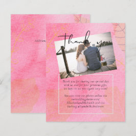 LeahG Budget Bröllop Rosa Peach Watercolor Abstrac