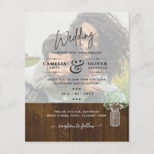 LeahG BUDGET Gypsophila FOTOVERLAY Bröllop Flygblad