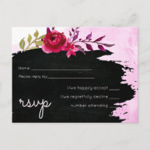 LeahG Budget Rosa ros Black Modern Bröllop