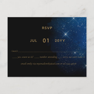 LeahG BUDGET Starry Night Bröllop OSA Vykort