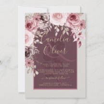 LeahG Burgundy  Rosa ros Fall Wedding Inv.