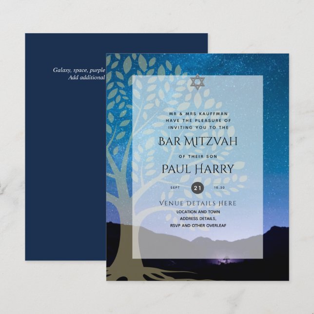 LeahG Elegant Chic Pub Mitzvah Jewish Torah Chic (Fram/baksida)