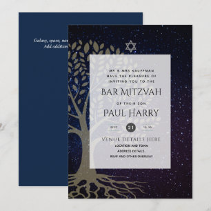 LeahG Elegant Chic Pub Mitzvah Jewish Torah Chic Inbjudningar
