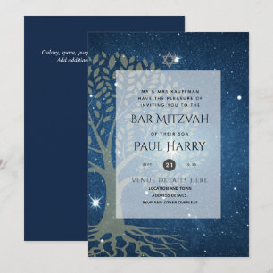 LeahG Elegant Chic Pub Mitzvah Jewish Torah Chic Inbjudningar