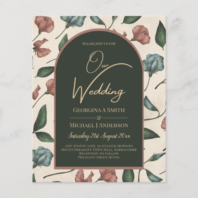 LeahG Emerald Grönt Terracotta Guld FALL Wedding (Framsida)